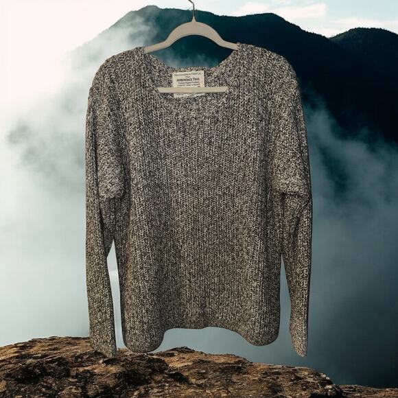 Abercrombie & Fitch Other - Abercrombie & Fitch 1892 Adirondack Trail Chunky Sweater Men's Medium Grays Y2K